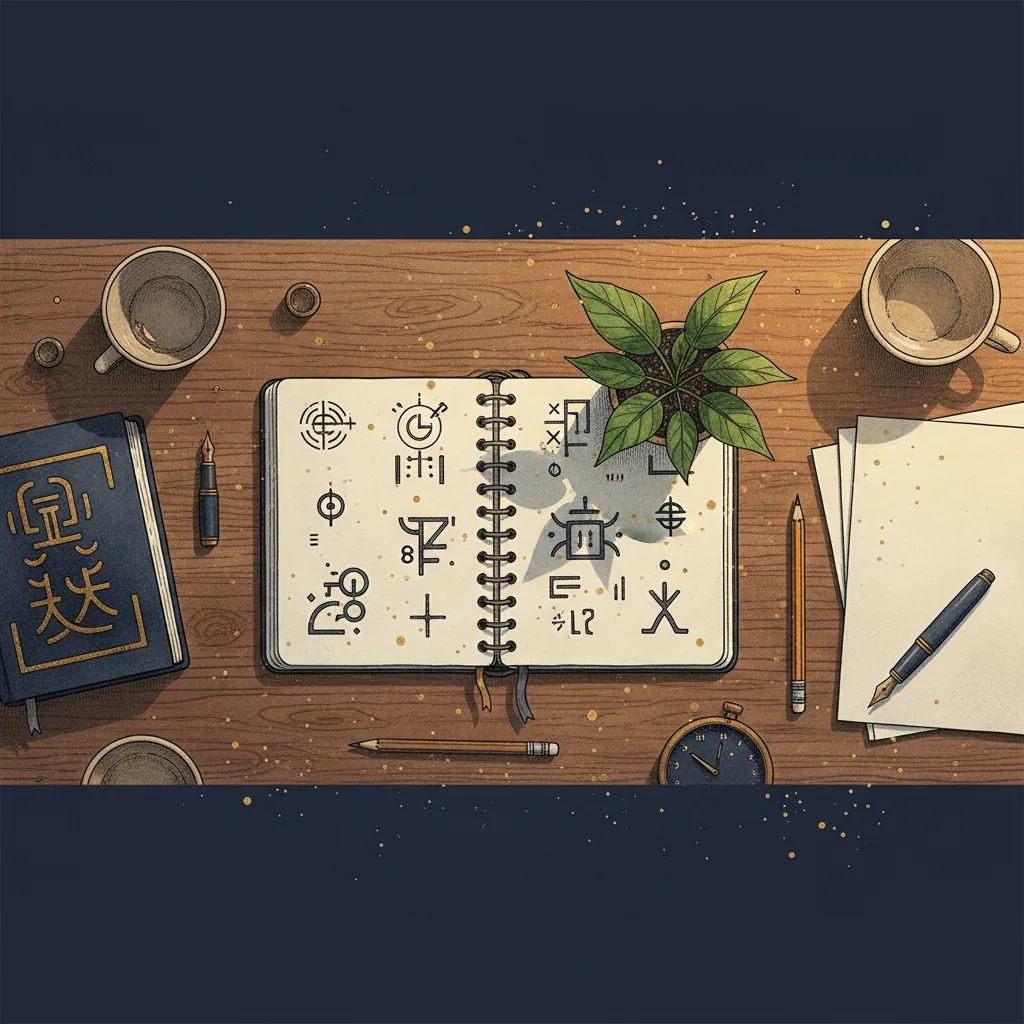 明るい自習室で教材を広げて学ぶ利用者のイメージ