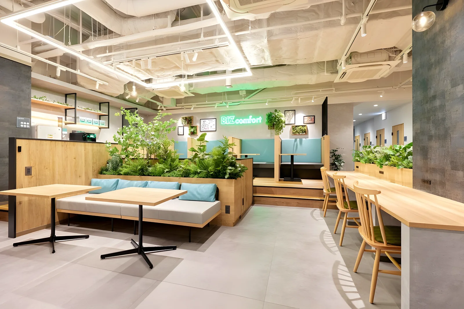 BIZcomfort 錦糸町の外観・内観（画像提供: BIZcomfort）