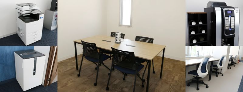 コワーキングスペースLinkの外観・内観写真（画像提供: link-coworking.com）